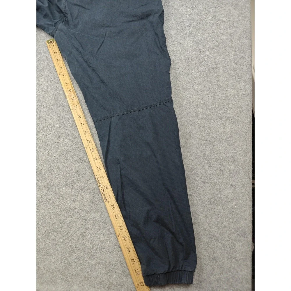 Jordan Pants Mens Medium Blue Woven Joggers Elastic Waist Zip Fly Pockets